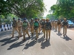 For three days, from April 10 to 12, the protest remained on a low scale, but on April 13, it turned violent, during which more than 100 factories were vandalised and vehicles were torched across the district. (Sunil Ghosh/HT Photo)