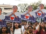 Trinamool Congress (TMC) supporters take part in a rally in support of West Bengal Chief Minister and the party's President Mamata Banerjee as part of an election campaign, ahead of the state Assembly elections, at Bhabanipur.  (Photo for representation)
