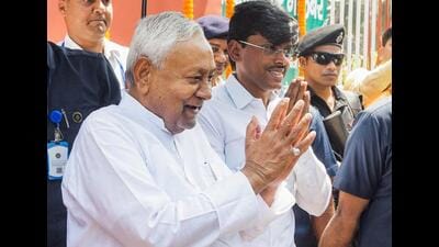 Nitish Kumar represents a rare kind of political discipline, one that does not seek consistent outcomes. In a time when politics is often driven by spectacle, his work remained grounded in delivery. (CMO Bihar/ANI) Nitish Kumar represents a rare kind of political discipline, one that does not seek consistent outcomes. In a time when politics is often driven by spectacle, his work remained grounded in delivery. (CMO Bihar/ANI)