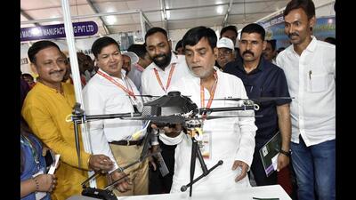 The expected outcomes of MAHA-Drones are decrease in reliance on imports for critical drone-related technologies, strengthening national supply chains and domestic manufacturing capabilities, and improving collaboration and knowledge exchange among academia, national research laboratories, and industry (Santosh Kumar/HT Photo) The expected outcomes of MAHA-Drones are decrease in reliance on imports for critical drone-related technologies, strengthening national supply chains and domestic manufacturing capabilities, and improving collaboration and knowledge exchange among academia, national research laboratories, and industry (Santosh Kumar/HT Photo)