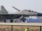 An Indian Air Force aircraft.