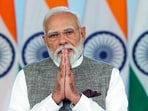 Prime Minister Narendra Modi addresses the Nation in New Delhi on Saturday.