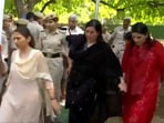 Union minister Raksha Khadse and BJP MP Bansuri Swaraj were detained by Delhi Police.
