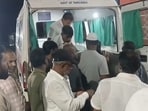Mortal remains of victims, who were killed in a road accident at Valparai, being sent to their homes from a hospital, in Coimbatore district, Tamil Nadu, early Saturday, April 18, 2026. 