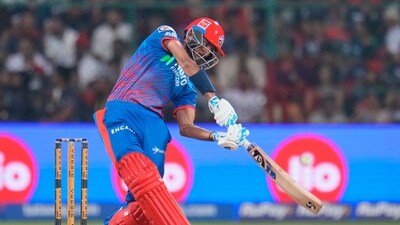 In an all-round excellent effort, Axar came in after KL Rahul's wicket, and counter-attacked with big overs through the middle overs. His boundary hitting was cut short by a bout of cramps, but his bat finally came alive. (AP) In an all-round excellent effort, Axar came in after KL Rahul's wicket, and counter-attacked with big overs through the middle overs. His boundary hitting was cut short by a bout of cramps, but his bat finally came alive. (AP)