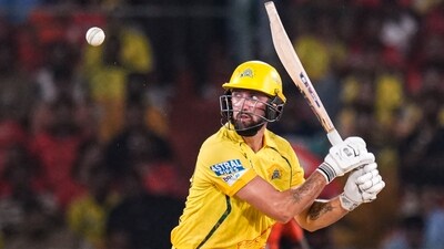 Matt Short top-scored for the visitors, registering 34 off 30 balls. (PTI) Matt Short top-scored for the visitors, registering 34 off 30 balls. (PTI)
