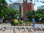 Pigeon feeding point at Palika Bazar near Regal in New Delhi on Sunday. (Vipin Kumar/HT photo) Pigeon feeding point at Palika Bazar near Regal in New Delhi on Sunday. (Vipin Kumar/HT photo)