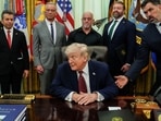 President Donald Trump at the White House on April 18. 