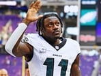 AJ Brown is with the Philadelphia Eagles but Dianna Russini had reported that the player was likely to move to teams like New England Patriots, sparking backlash from fans. AJ Brown is with the Philadelphia Eagles but Dianna Russini had reported that the player was likely to move to teams like New England Patriots, sparking backlash from fans.