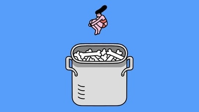 BOIL AN animal’s stripped carcass until the connective tissue disintegrates and the bones, leached to exhaustion, may crumble under light pressure. The result is bone broth, a pricey wellness drink (Illustration: Cristina Spanò) BOIL AN animal’s stripped carcass until the connective tissue disintegrates and the bones, leached to exhaustion, may crumble under light pressure. The result is bone broth, a pricey wellness drink (Illustration: Cristina Spanò)