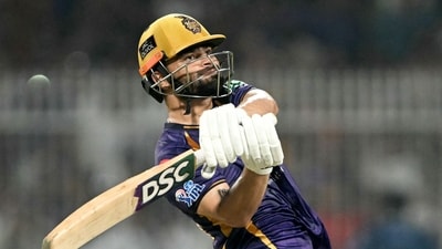 Rinku Singh came in with KKR in a lot of trouble, and lost partners too. At one point, KKR were looking at a required rate in excess of 12, with only 4 wickets in the tank – but a clever, composed, clinical chase saw him finish with 53* and take his team home. (AFP) Rinku Singh came in with KKR in a lot of trouble, and lost partners too. At one point, KKR were looking at a required rate in excess of 12, with only 4 wickets in the tank – but a clever, composed, clinical chase saw him finish with 53* and take his team home. (AFP)