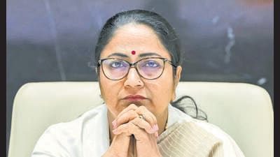 Gupta said the events of the past few days in Parliament were “deeply unfortunate” and amounted to an injustice to women’s rights (PTI) Gupta said the events of the past few days in Parliament were “deeply unfortunate” and amounted to an injustice to women’s rights (PTI)