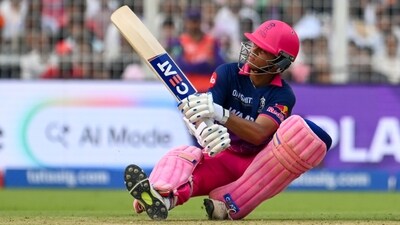 Yashasvi Jaiswal also had another good start in an 81-run partnership with Sooryavanshi. Not the most fluent from him either, but with a couple of really creative shots – good signs for his chances in the white ball setup. (Hindustan Times) Yashasvi Jaiswal also had another good start in an 81-run partnership with Sooryavanshi. Not the most fluent from him either, but with a couple of really creative shots – good signs for his chances in the white ball setup. (Hindustan Times)