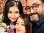 Aishwarya Rai with husband Abhishek Bachchan and daughter Aaradhya. Aishwarya Rai with husband Abhishek Bachchan and daughter Aaradhya.
