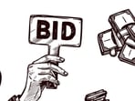 Hand drawn sketch auction set with rare picture vase bid money hammer and manager isolated vector illustration