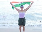 Kamya Bhardwaj, standing at 4 feet 11 inches swam 54km from India’s Arichalmunai to Sri Lanka’s Tallaimannar and back in 18 hours and 15 minutes.