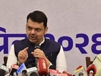 Mumbai, India - April 20, 2026: CM Devendra Fadnavis addressing to media during the press conference held at IMC, Churchgate in Mumbai, India, on Monday, April 20, 2026. (Photo by Anshuman Poyrekar/Hindustan Times) (Anshuman Poyrekar/HT Photo)
