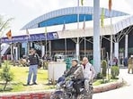 The Srinagar airport security spotted the suspicious device in the luggage of the US citizen.