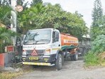 The tanker, which was reportedly taking a turn towards NIBM Road at high speed, collided with multiple vehicles. (REPRESENTATIVE PIC)