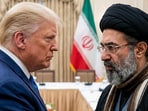 AI-generated image of US President Donald Trump and Iran's Supreme Leader Mojtaba Khamenei. 