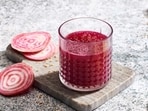 A refreshing take on traditional kanji, using beetroots. 