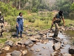 The Narayanpur district collector conducts a mapping exercise in the area earlier this month The Narayanpur district collector conducts a mapping exercise in the area earlier this month