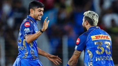 Ashwani Kumar took a four-wicket haul for the visitors. (ANI Pic Service) Ashwani Kumar took a four-wicket haul for the visitors. (ANI Pic Service)