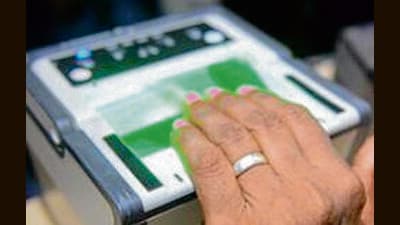 Biometric upgradation process for Aadhaar card. (Narinder Nanu/AFP) Biometric upgradation process for Aadhaar card. (Narinder Nanu/AFP)