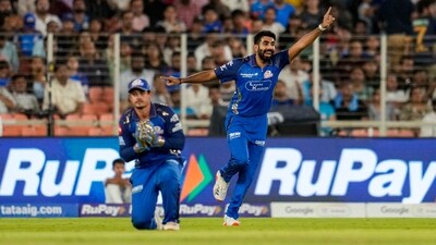 Mumbai Indians thrashed Gujarat Titans by 99 runs in their IPL 2026 fixture in Ahmedabad. (PTI) Mumbai Indians thrashed Gujarat Titans by 99 runs in their IPL 2026 fixture in Ahmedabad. (PTI)