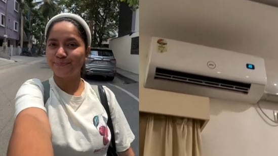 A Bengaluru woman spent Sunday in a hotel with AC, saying it felt better than staying home. (Instagram/priyaa.pall )