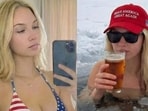 Emily's posts included images of fishing trips, firearms training, and American flag-themed outfits. Emily's posts included images of fishing trips, firearms training, and American flag-themed outfits.