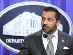 FBI Director Kash Patel speaks during a news conference at the at the Robert F. Kennedy Department of Justice building on April 21, in Washington, DC. FBI Director Kash Patel speaks during a news conference at the at the Robert F. Kennedy Department of Justice building on April 21, in Washington, DC.