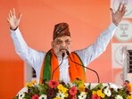  Union Home Minister Amit Shah addresses a public meeting in support of BJP candidates ahead of the West Bengal Assembly elections, in Siliguri, Darjeeling district, Tuesday, April 21, 2026.