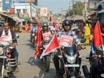 The bizarre order apparently emanates from Bengal’s culture of bike rallies that are often used as tools to project political dominance before voting day. (ANI) The bizarre order apparently emanates from Bengal’s culture of bike rallies that are often used as tools to project political dominance before voting day. (ANI)