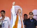 Union home minister Amit Shah during a public meeting ahead of the West Bengal Assembly elections, in Salboni, Paschim Medinipur district. (@AmitShah) Union home minister Amit Shah during a public meeting ahead of the West Bengal Assembly elections, in Salboni, Paschim Medinipur district. (@AmitShah)