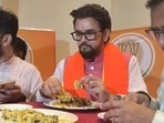 “We are eating meat, fish and rice,” Anurag Thakur told reporters. 