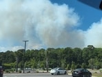 A fire was reported in Carolina Forest area near Redwolf Trail in South Carolina on Tuesday. 