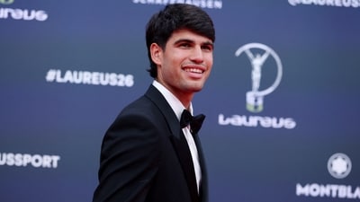 Carlos Alcaraz and Aryna Sabalenka were named sportsman and sportswoman of the year (REUTERS)
