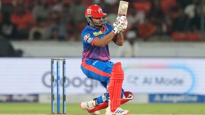 Nitish Rana raised his first half-century of the season in the 10th over, getting there in fluent fashion with a quick scoring rate. He looked in good touch throughout the innings. (AP) Nitish Rana raised his first half-century of the season in the 10th over, getting there in fluent fashion with a quick scoring rate. He looked in good touch throughout the innings. (AP)