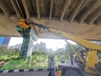 Joint NHAI-MCG checks find sewer overflow, illegal wastewater connections to drains being removed; contract awarded in March for upkeep. (HT)