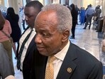 Democratic US Rep David Scott speaks to reporters, March 4.