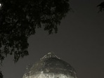 Lodhi Garden might not appear as timeless as its crescent moon, but it does look very, very old, owing to its centuries-old monuments. (HT Photo)