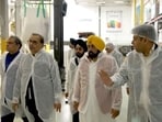 Punjab chief minister Bhagwant Mann and his team take a tour of LT Foods in Rotterdam, Netherlands. (HT) Punjab chief minister Bhagwant Mann and his team take a tour of LT Foods in Rotterdam, Netherlands. (HT)