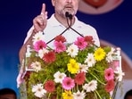 Congress leader Rahul Gandhi addresses a public meeting in support of party candidates ahead of the West Bengal Assembly elections, at Colachel in Kanniyakumari. 