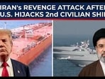 Hours after the U.S. hijacked a second Iran‑linked civilian ship, an IRGC gunboat reportedly opened fire on a cargo vessel near Oman, badly damaging its bridge but sparing the crew. 