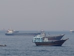 Ships and boats in the Strait of Hormuz off the coast of Musandam, Oman, April 20, 2026. REUTERS