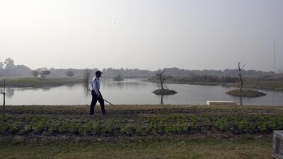 A view of the Asita East, located on the floodplains. (HT Archive) A view of the Asita East, located on the floodplains. (HT Archive)