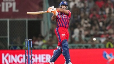 Rishabh Pant’s lean run continued as he endured another disappointing outing, falling for a duck in a challenging chase. (PTI)