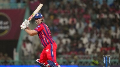 Mitchell Marsh was the only saving grace for Lucknow Super Giants with the bat as he smashed 55 runs to keep the fight going for them. (PTI)