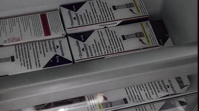 The seized fake Mounjaro injections. (HT) The seized fake Mounjaro injections. (HT)